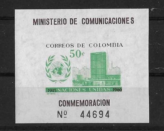 Colombia Michel blok 21 postfris, ongetand, Ophalen of Verzenden, Postfris, Zuid-Amerika