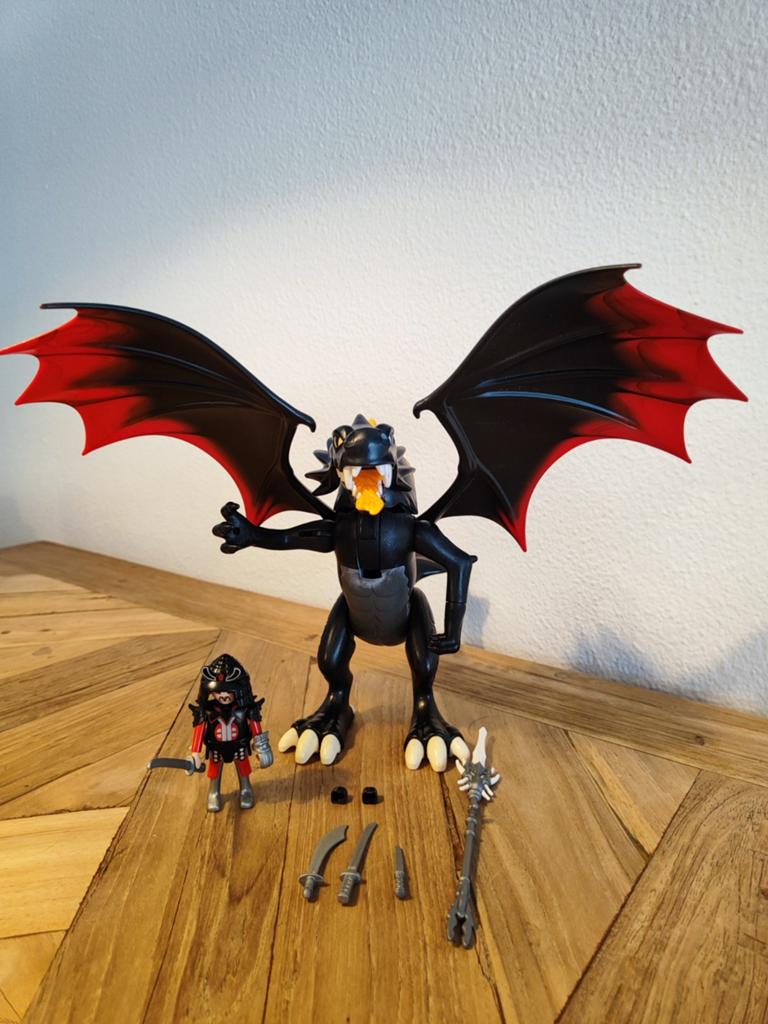 Playmobil 5482 Grote Konings draak met LED vlam, Ophalen of Verzenden, Zo goed als nieuw, Complete set