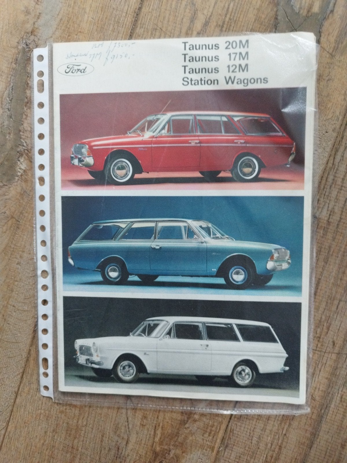 Ford Taunus 20M 17M 12M Station Wagons brochure 1965, Gelezen, Ford, Ophalen of Verzenden, Ford