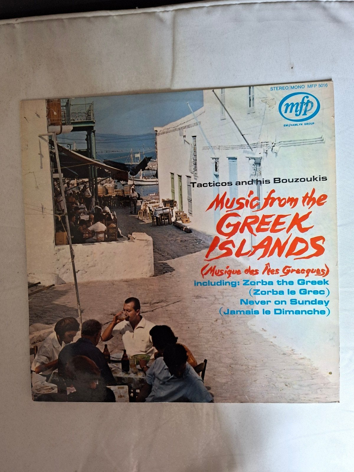 LP Griekse muziek - Tacticos and his Bouzoukis, LP, Gebruikt, Traditioneel en Volksmuziek, Ophalen of Verzenden