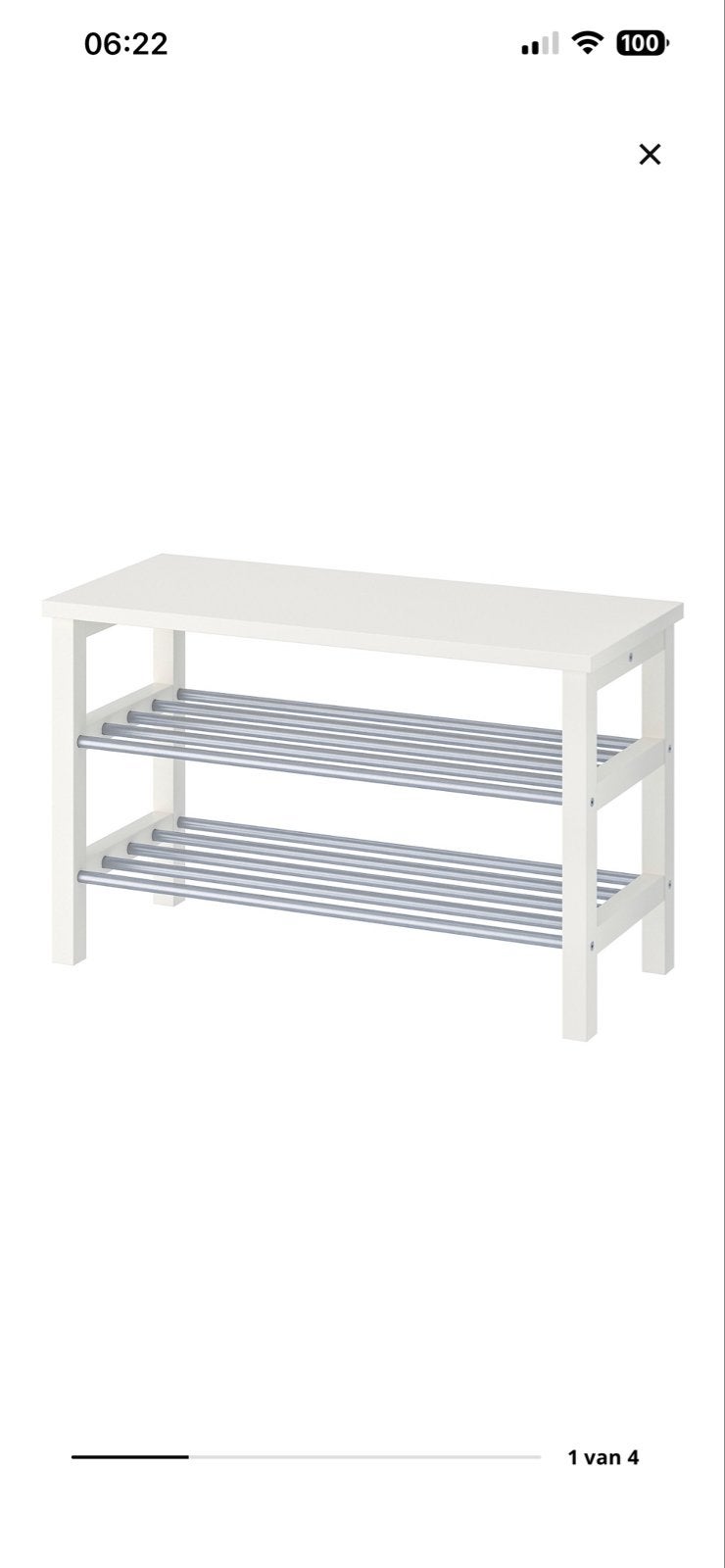 IKEA TJUSIG schoenenrek / bankje, Huis en Inrichting, Kasten | Schoenenrekken, Ophalen, Gebruikt