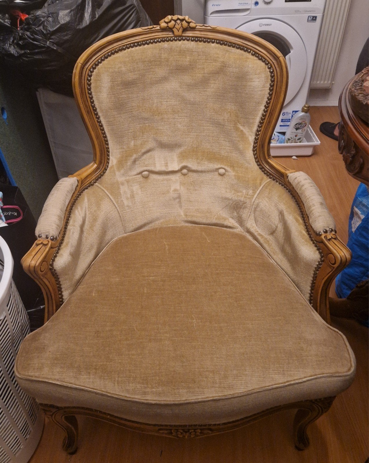 Vintage fauteuil Lodewijk XV, Ophalen
