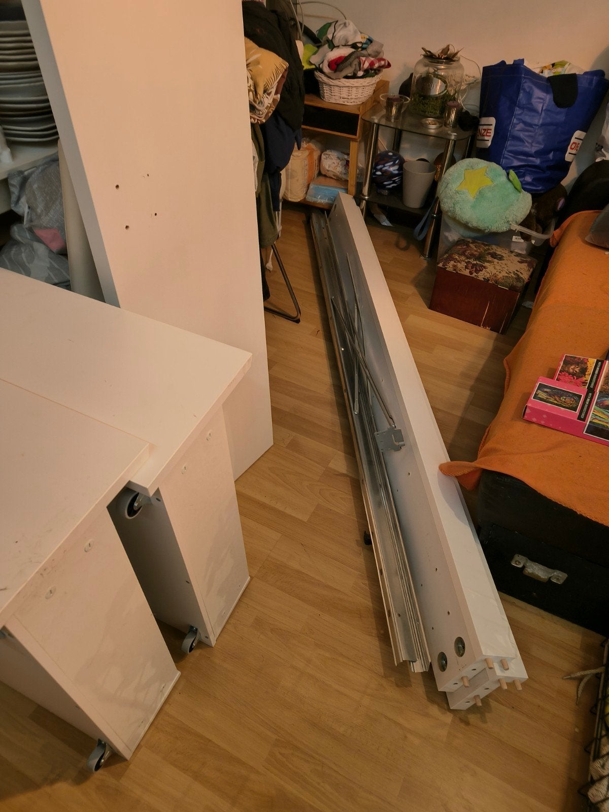Gratis bed met 2 opberglades (excl. matras) - Kerkrade, Ophalen, Gebruikt, Wit, Hout
