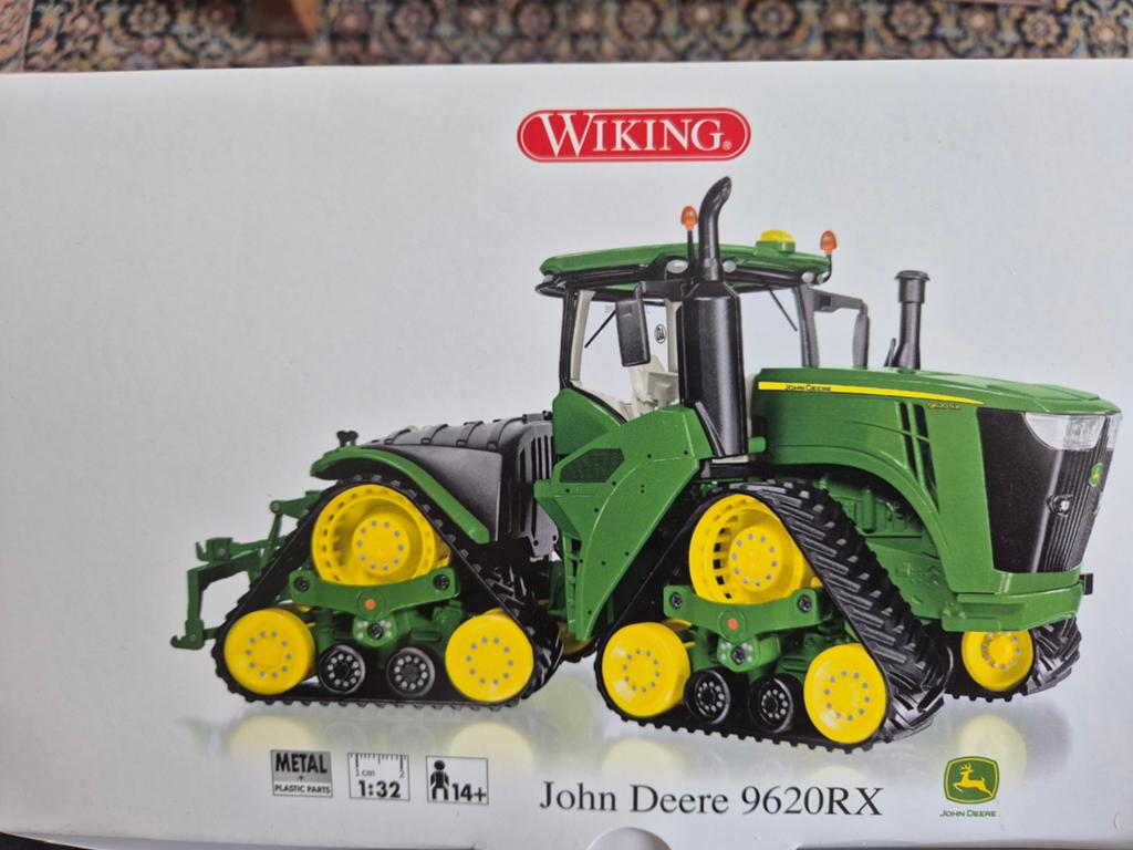 Wiking John Deere 9620RX Tractor Model 1:32, Hobby en Vrije tijd, Modelauto's | 1:32, Ophalen of Verzenden, Nieuw, Tractor of Landbouw