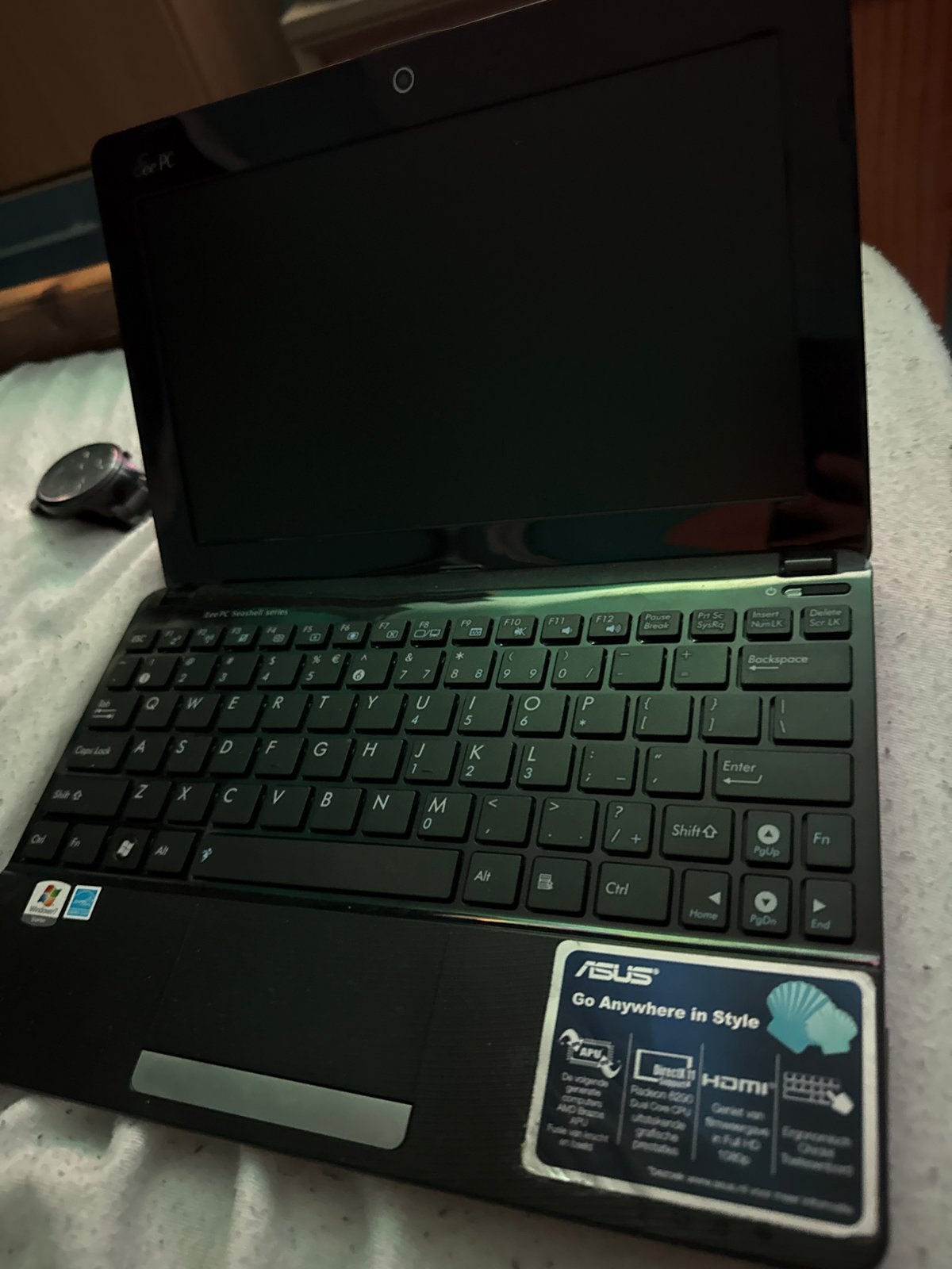 ASUS Eee PC Netbook Windows 7 Defect, Computers en Software, Windows Laptops, Gebruikt, 10 inch of minder, HDD, Minder dan 2 Ghz