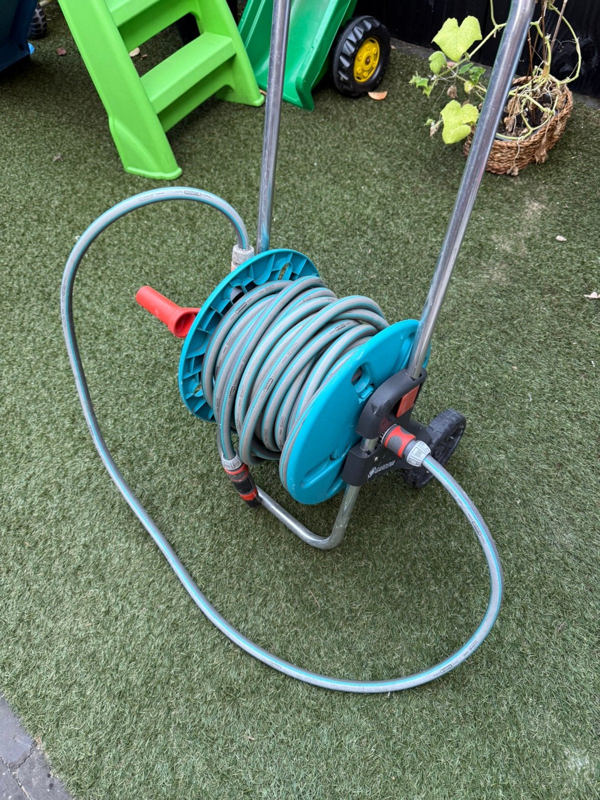 Gardena haspel, Ophalen, Gebruikt