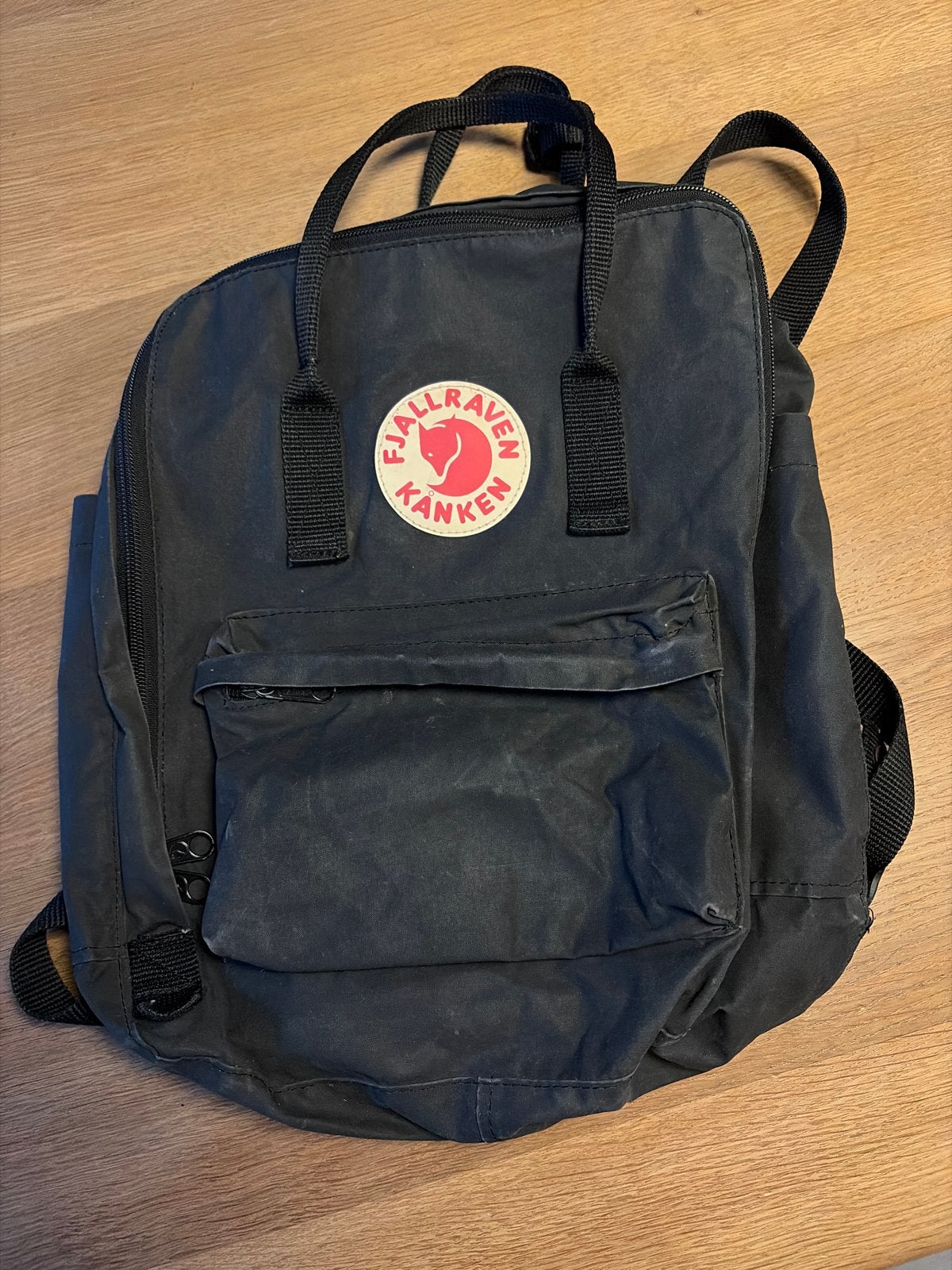 Fjällräven Kånken rugzak - Zwart, Overige merken, Gebruikt, 25 tot 40 cm, Ophalen of Verzenden