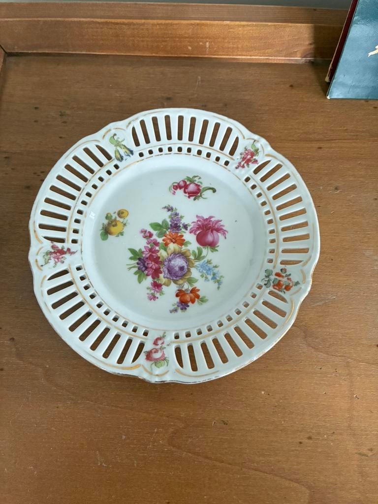 Vintage porseleinen bord, Ophalen of Verzenden