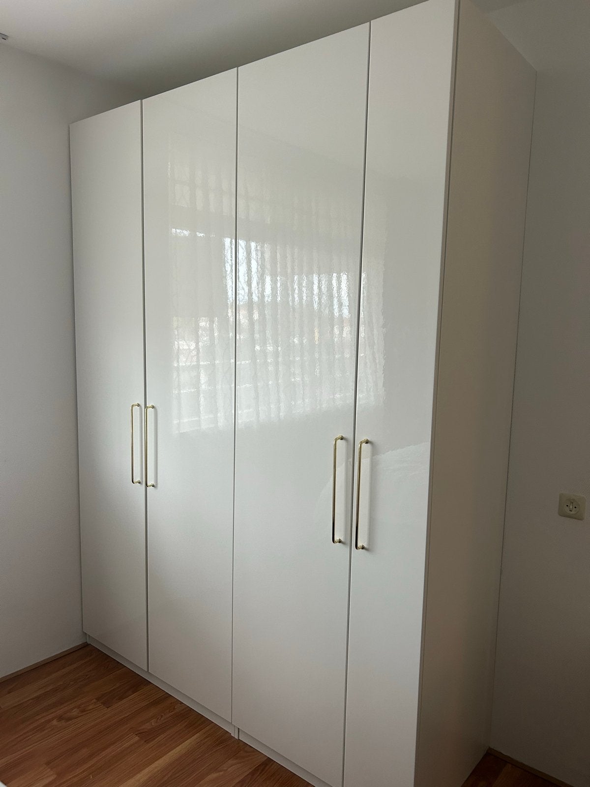 IKEA Pax Witte kledingkast met lades en hangruimte, Ophalen, Overige materialen, Gebruikt, 200 cm of meer