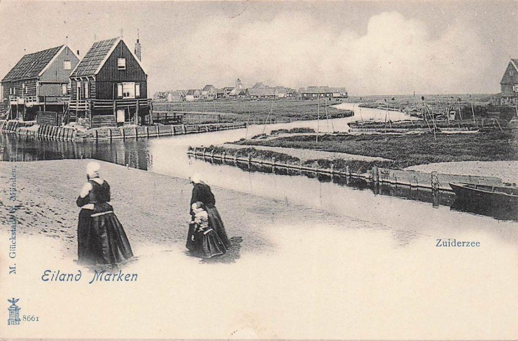 703-469-007 Eiland Marken Zuiderzee, Verzamelen, Ansichtkaarten | Nederland, Noord-Holland, Voor 1920, Verzenden