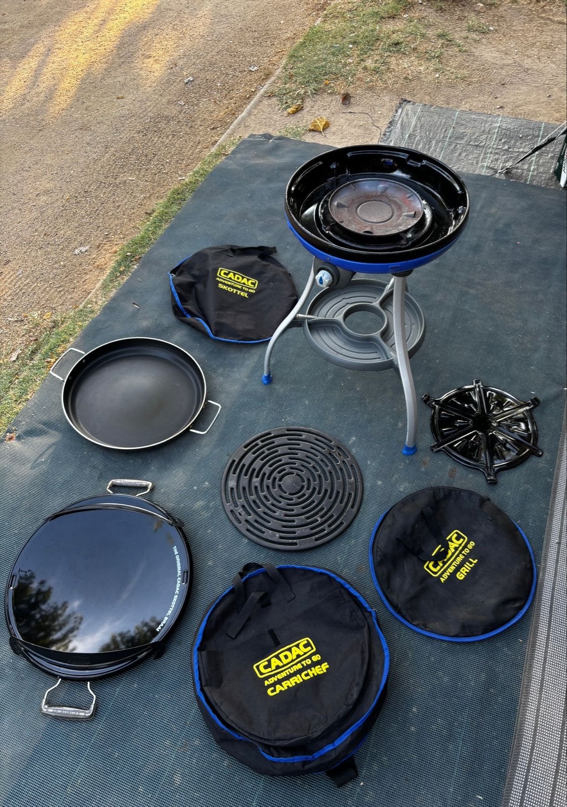 Cadac Skottelbraai met paella pan en grillplaat, Ophalen, Gebruikt