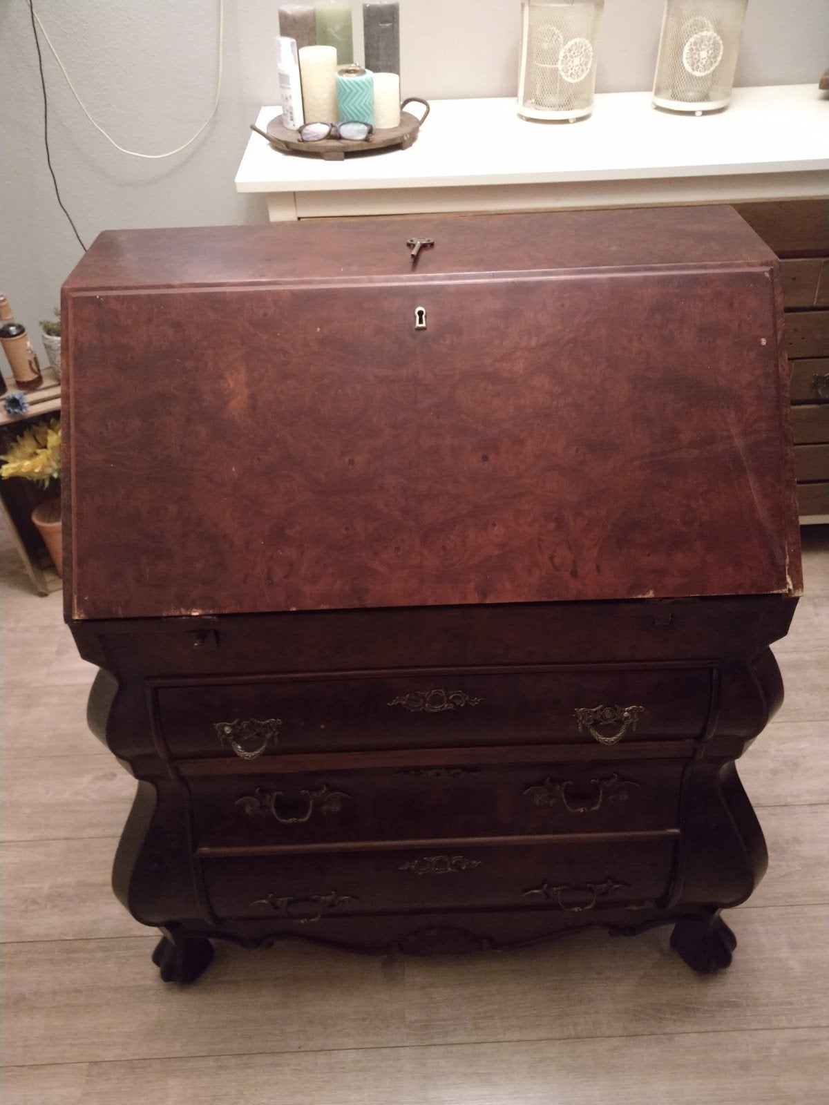 Antiek secretaire bureau, Ophalen