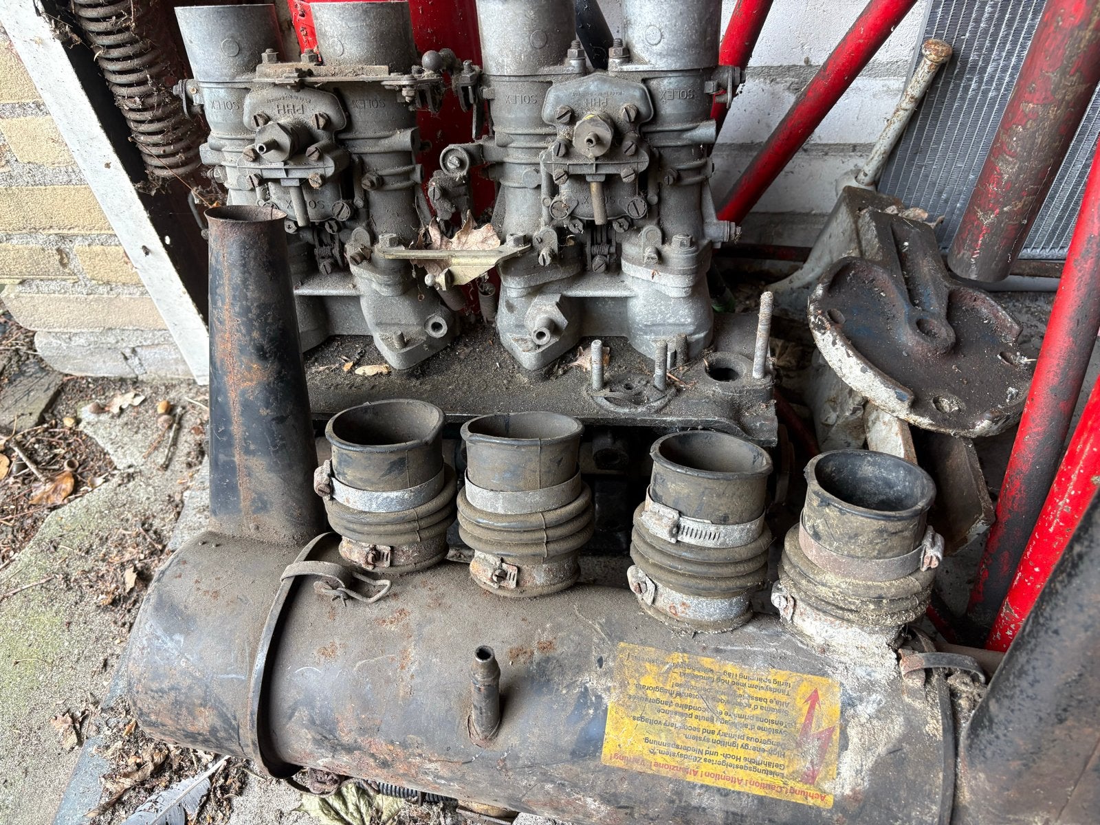 E10 motor kop met carburateurs, Ophalen of Verzenden, Gebruikt, Oldtimer onderdelen