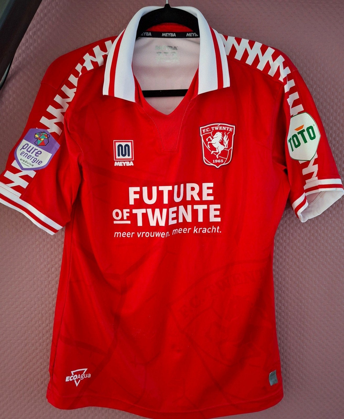 Matchworn FC Twente Vrouwen Shirt Kika van Es, Ophalen of Verzenden, Gebruikt, F.C. Twente, Shirt