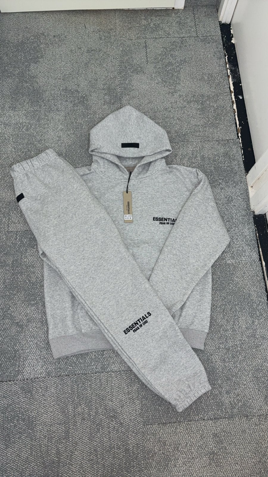 Essentials Fear of God Hoodie & Joggingbroek Set - Grijs, Ophalen of Verzenden, Nieuw