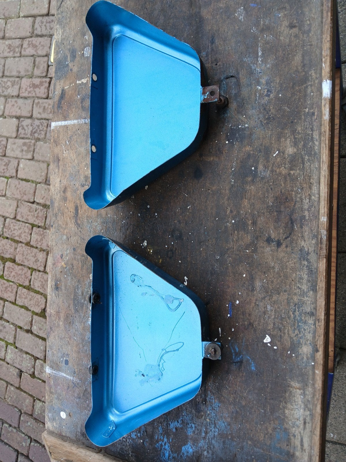 Zijkappen Zundapp KS125 - Origineel, Ophalen of Verzenden, Gebruikt, Kap
