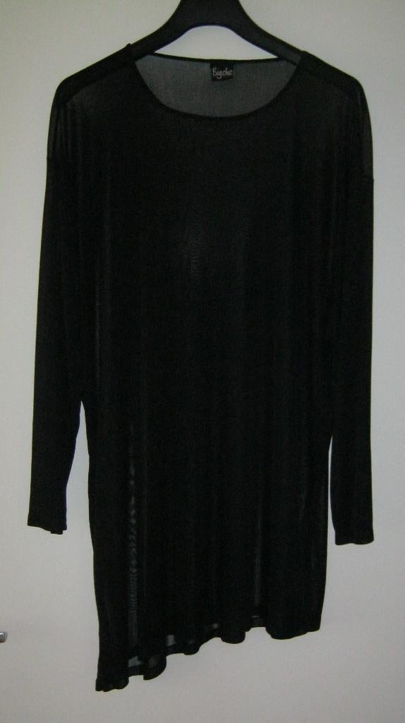 NIEUWE zwarte voile tuniek van Big Chiq by Jagro, XL / XXL., Kleding | Dames, Zwart, Maat 46/48 (XL) of groter, Nieuw, Ophalen of Verzenden