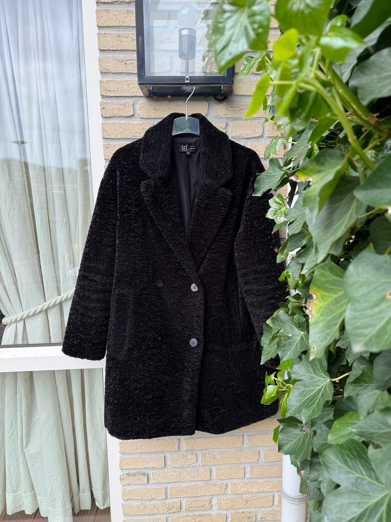 Zara jas | zwart | trf | maat L, Ophalen of Verzenden, Zo goed als nieuw, Maat 42/44 (L), Zwart