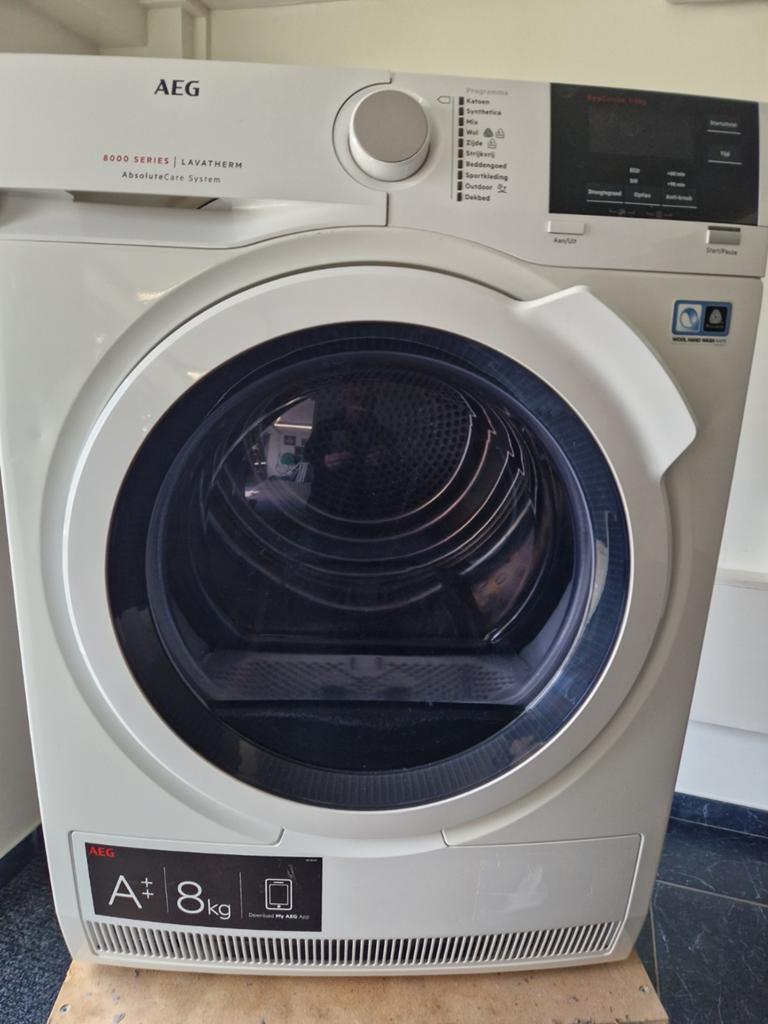 Aeg warmtepomp droger lavatherm absoluut Care System, Ophalen, 6 tot 8 kg, Overige typen, Zo goed als nieuw