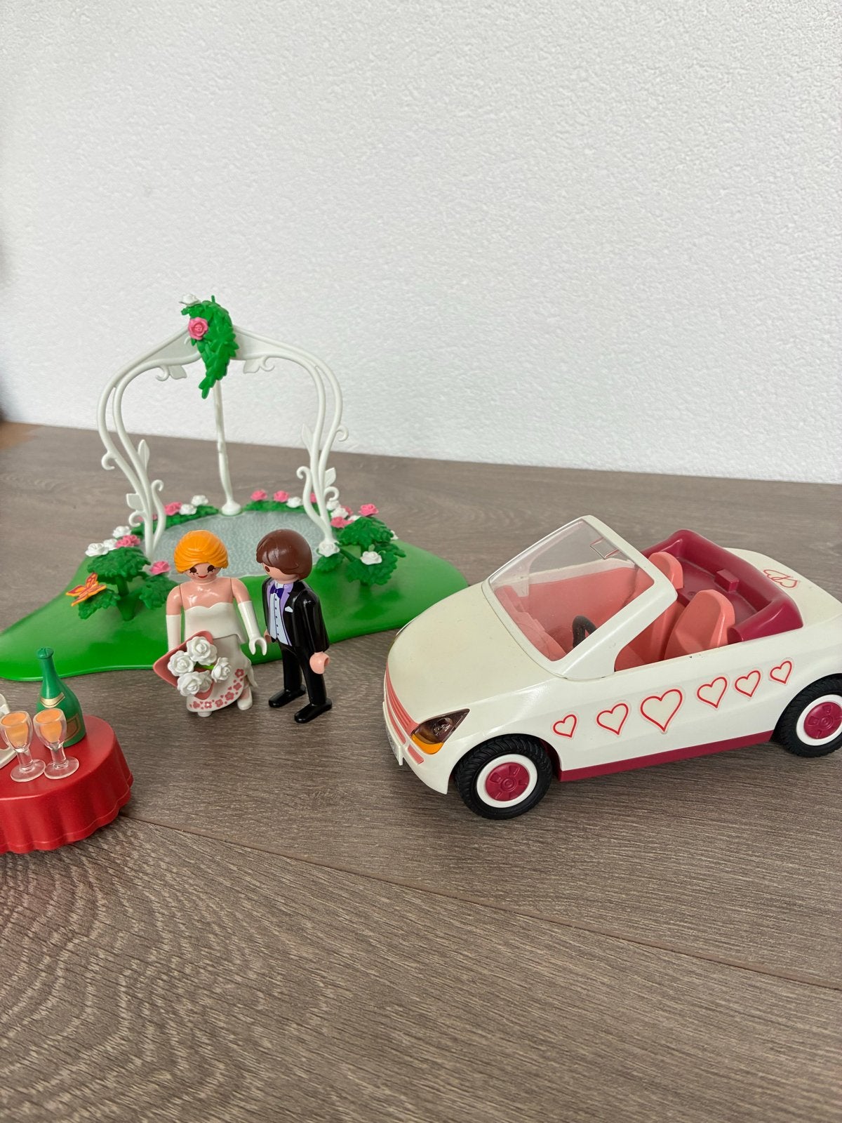 Playmobil Bruiloft Set met Cabrio en Bruidspaar, Kinderen en Baby's, Ophalen of Verzenden, Zo goed als nieuw, Jongen of Meisje