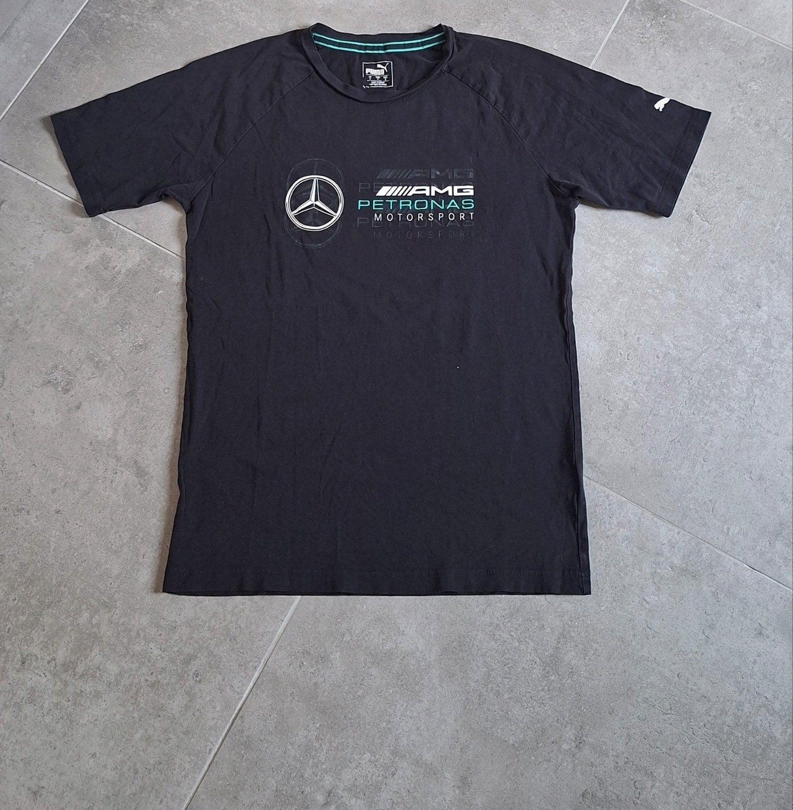 Mercedes AMG Puma T-shirt maat S, Kleding | Heren, Puma, Zwart, Ophalen of Verzenden, Zo goed als nieuw