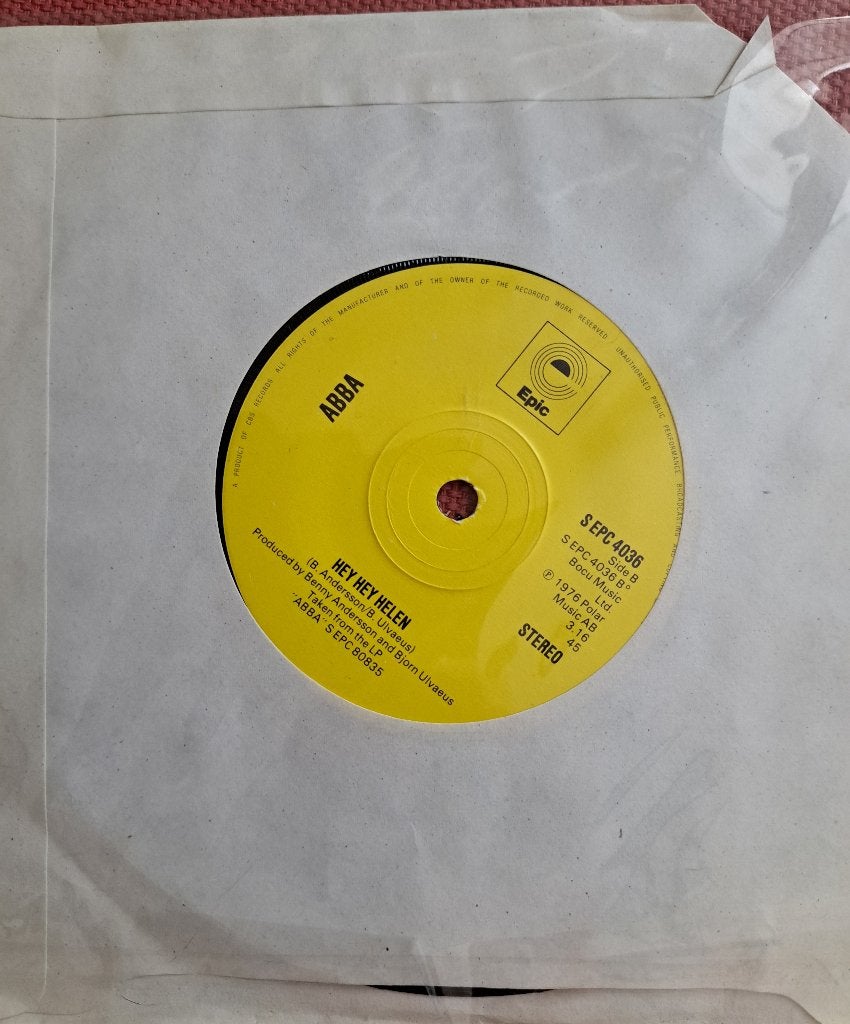 Epic single 7" ABBA: hey hey Helen/ Fernando, Ophalen of Verzenden, Gebruikt, 7 inch, Pop