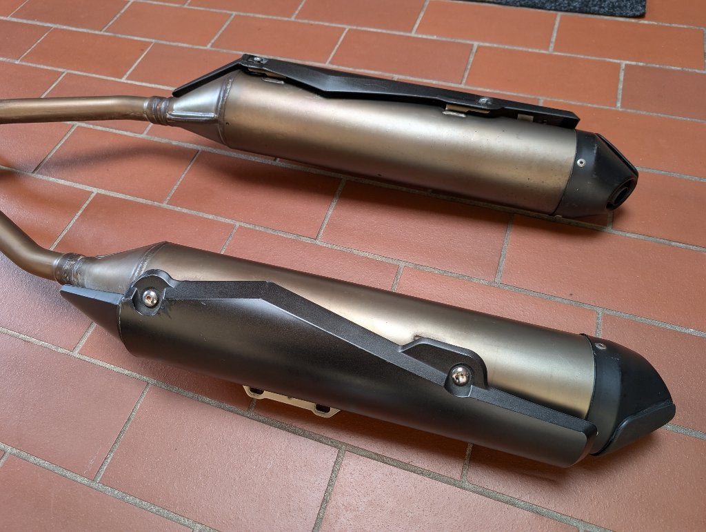 Originele Einddempers L+R voor Yamaha XT660X XT660R, Ophalen of Verzenden, Gebruikt