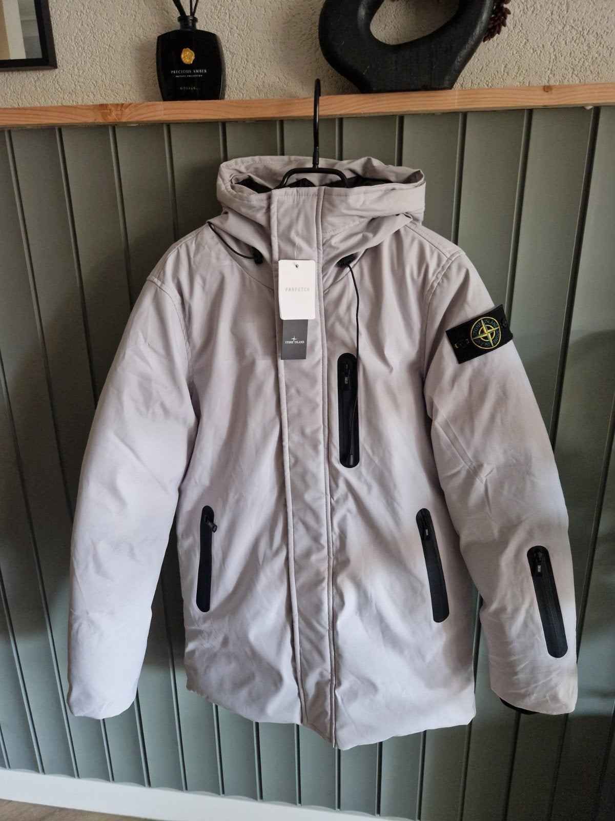 Stone Island Pufferjas maat s, Ophalen of Verzenden, Grijs, Maat 46 (S) of kleiner, Stone Island