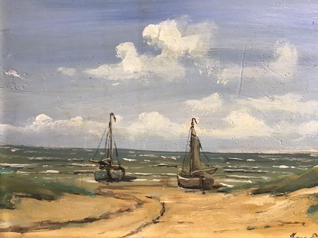 Toon van Asten., Antiek en Kunst, Kunst | Schilderijen | Klassiek, Ophalen of Verzenden