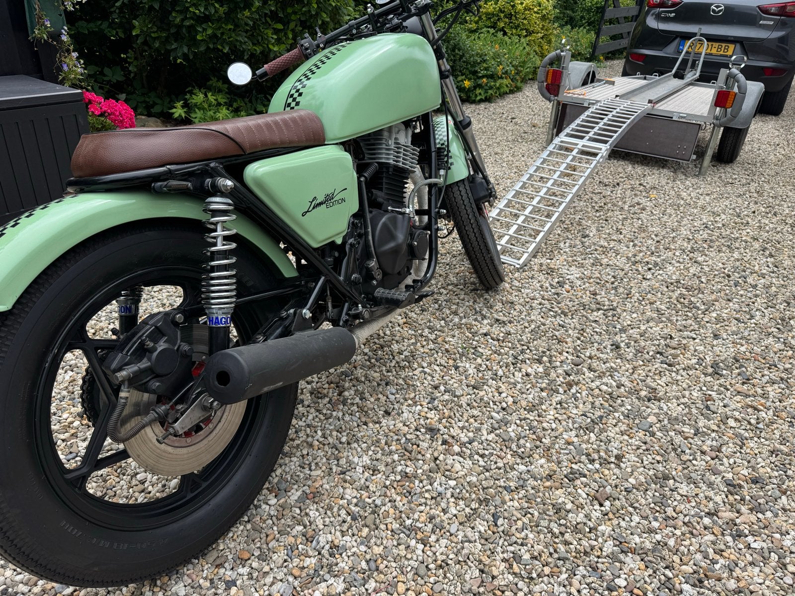 Unieke Custom Cafe Racer - Limited Edition, Sportuitlaat, Gebruikt, Particulier, Minimaal motorrijbewijs A2