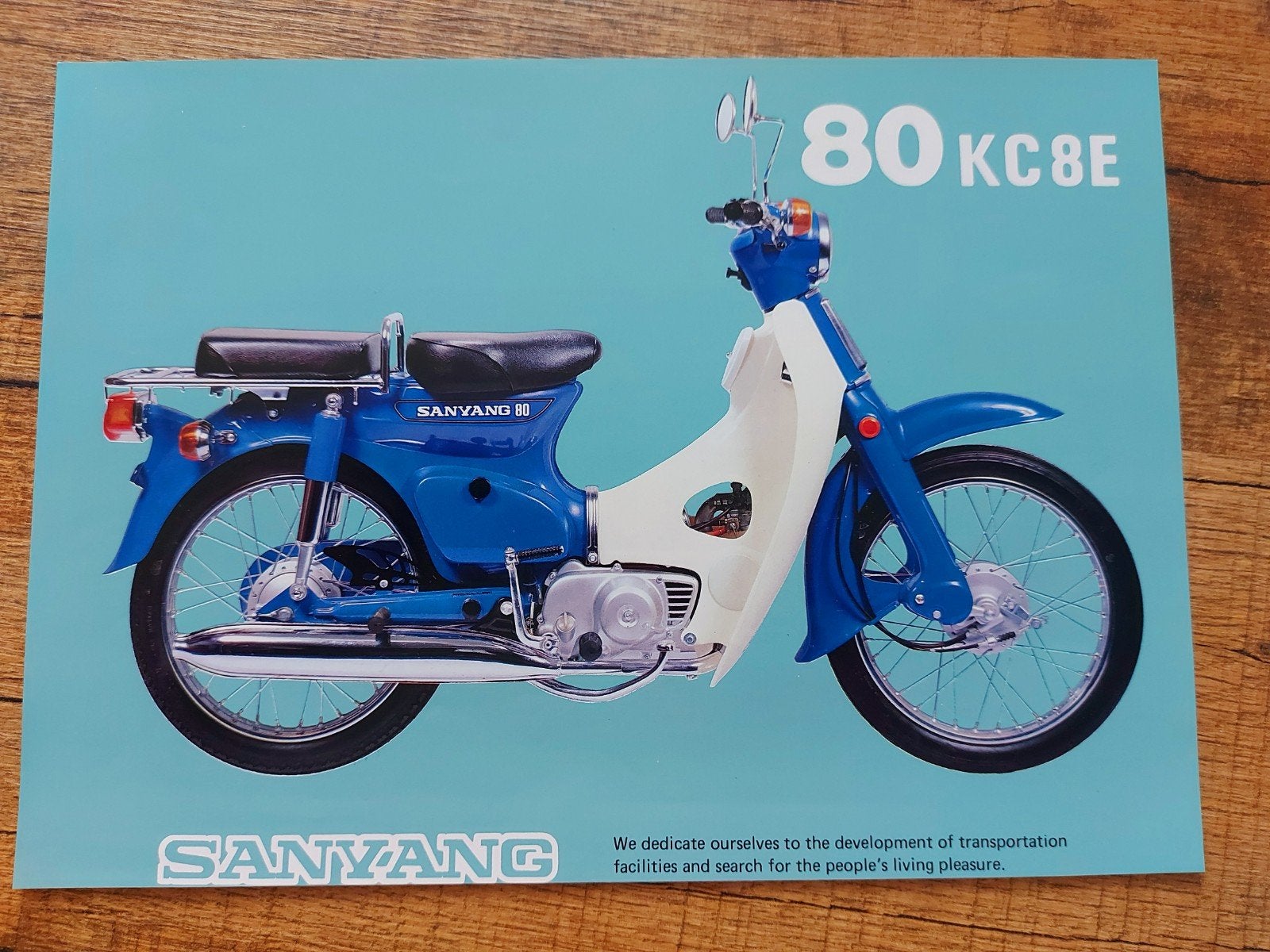 Sanyang 80 KC 8E Engelstalige folder sheet, Motoren, Handleidingen en Instructieboekjes, Ophalen of Verzenden, Overige merken
