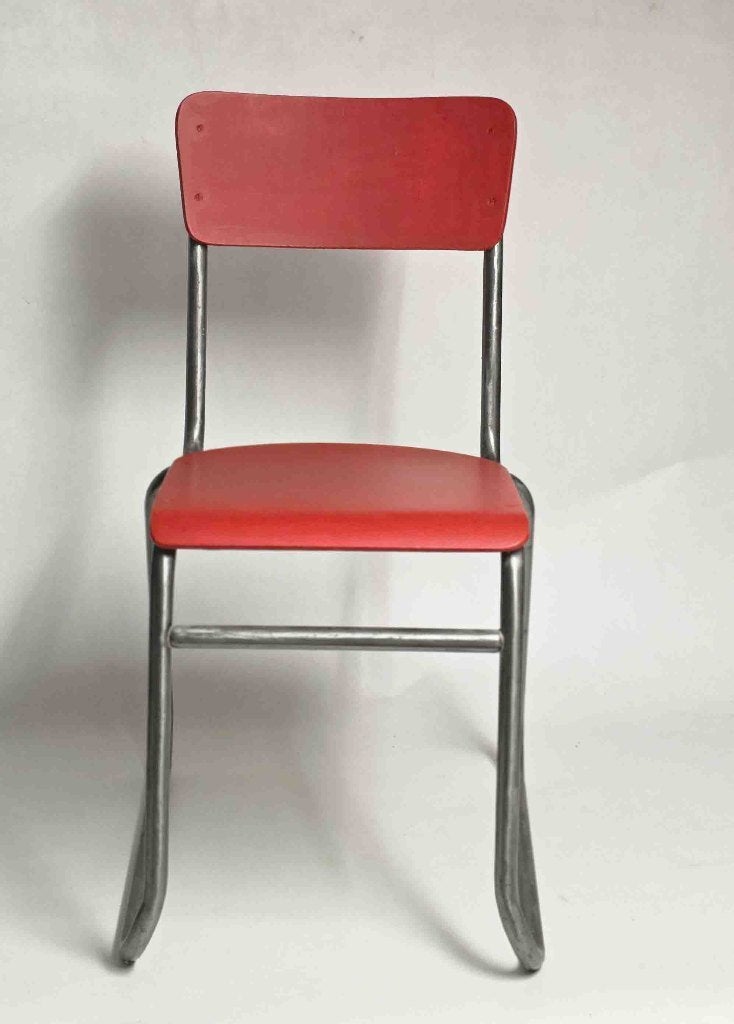 vintage Gispen buisframe stoel ( PTT stoel), Huis en Inrichting, Ophalen of Verzenden, Gebruikt, Hout, Eén