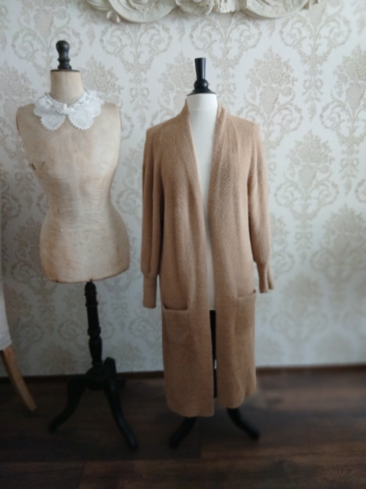 Rino & Pelle lang vest/cardigan in beige, maat M, Maat 38/40 (M), Beige, Ophalen of Verzenden, Zo goed als nieuw