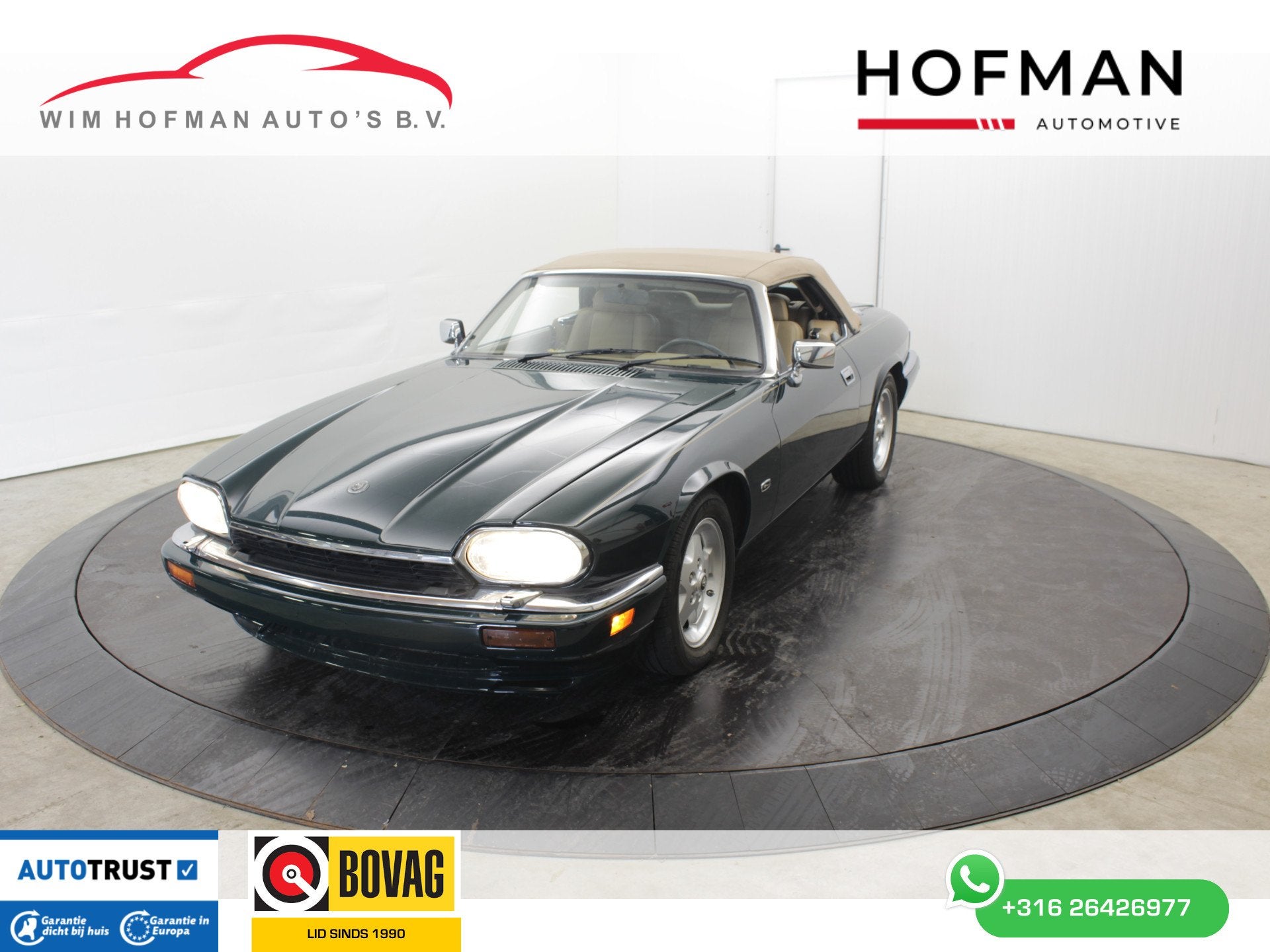 Jaguar XJ-S 4.0 XJS Convertible perf staat nieuwe cabriokap, Auto's, Automaat, Achterwielaandrijving, Gebruikt, Beige