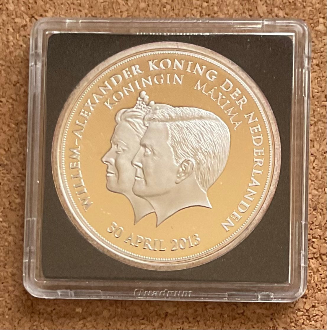 Penning Willem Alexander en Koningin Maxima 30 April 2013, Postzegels en Munten, Ophalen of Verzenden, Overige materialen, Nederland