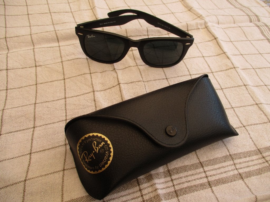 Ray-Ban Original Wayfarer Classic RB2140 901, Zonnebril, Verzenden, Zwart, Zo goed als nieuw