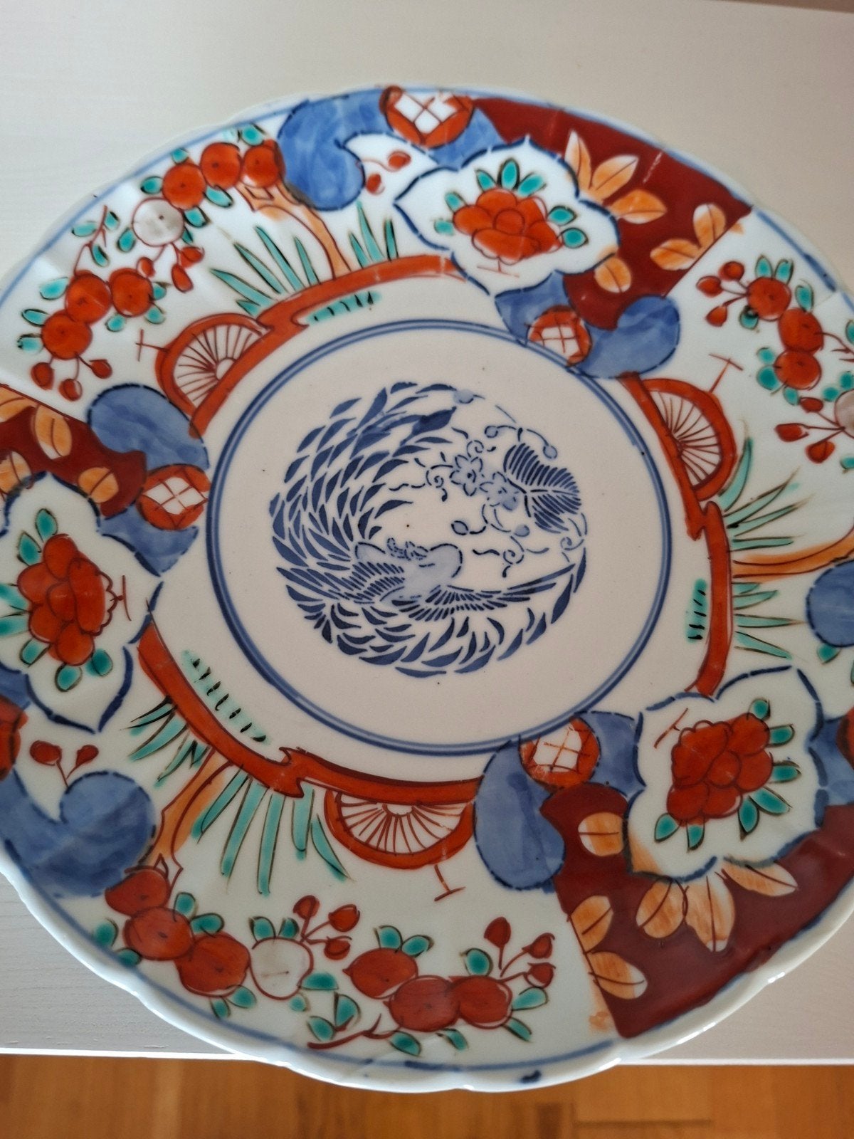 Antiek Imari Bord - 22 cm diameter, Ophalen of Verzenden