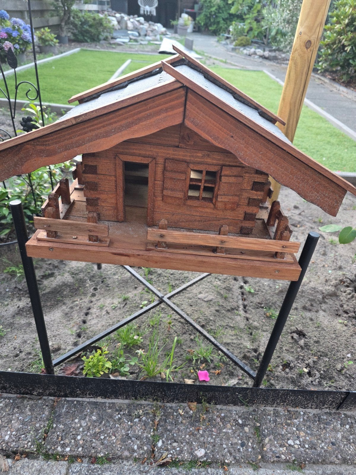 Houten vogelhuisje, Ophalen of Verzenden, Gebruikt