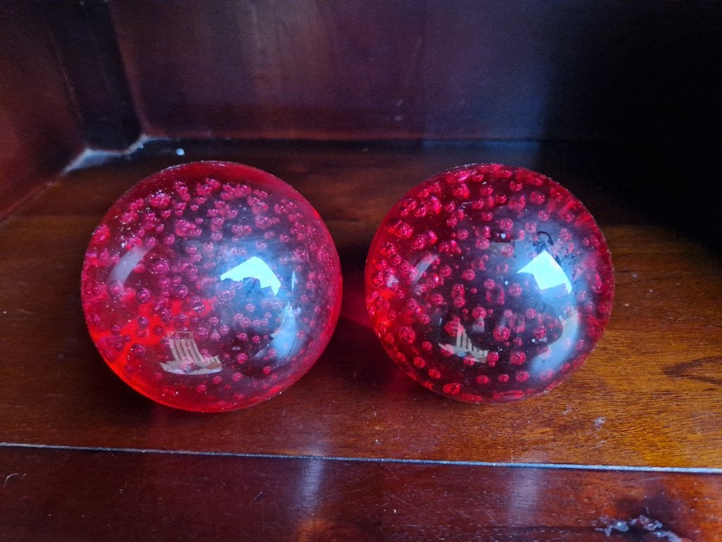 presse papier/ glazen bollen, Ophalen of Verzenden