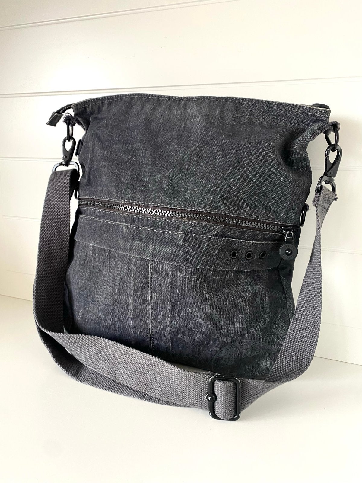 Kipling Schoudertas grijs, Ophalen of Verzenden, Gebruikt, Zwart, Kipling