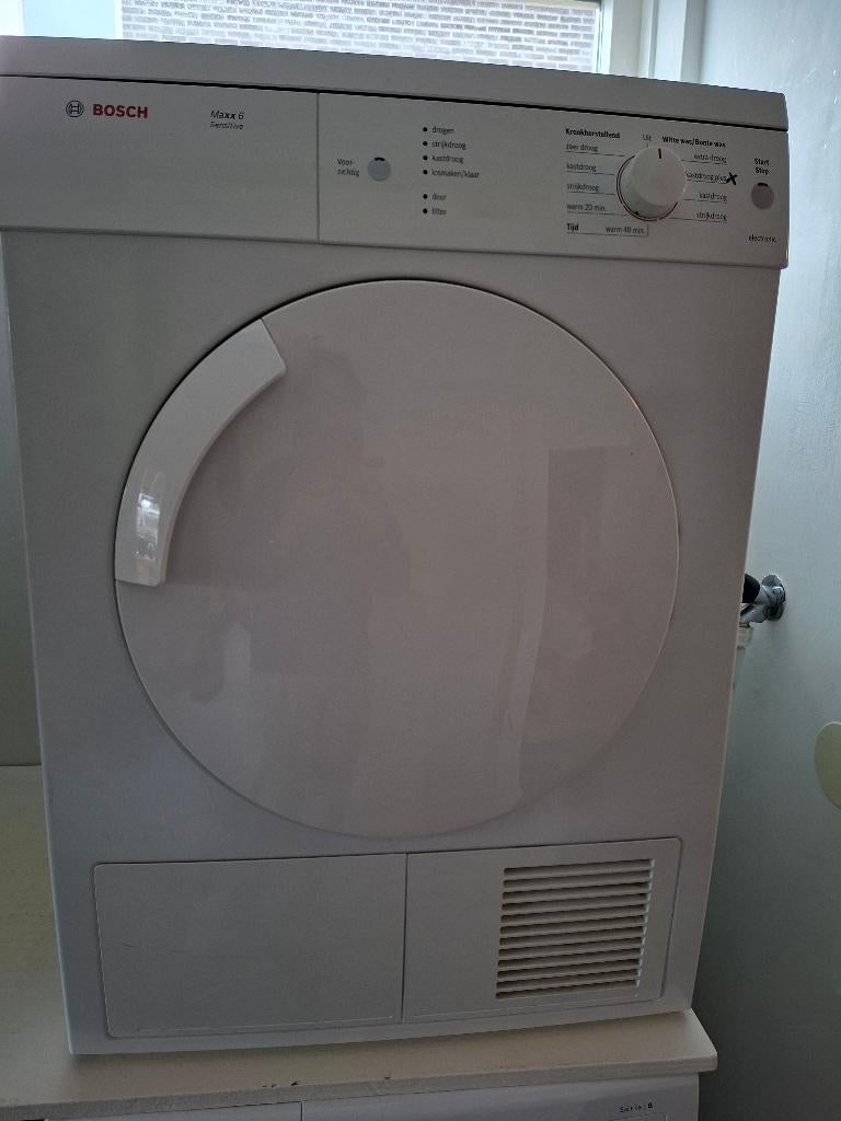 Bosch wasdroger luchtafvoer, Ophalen, 6 tot 8 kg, Gebruikt, Luchtafvoer