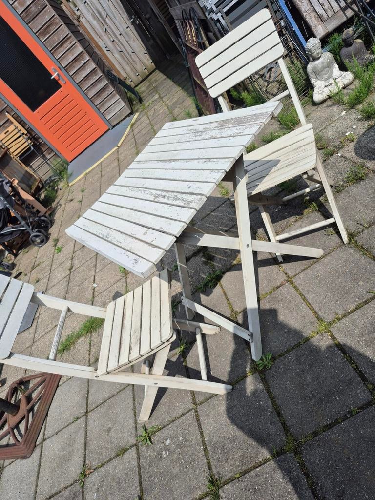 Houten Bistro set, Ophalen