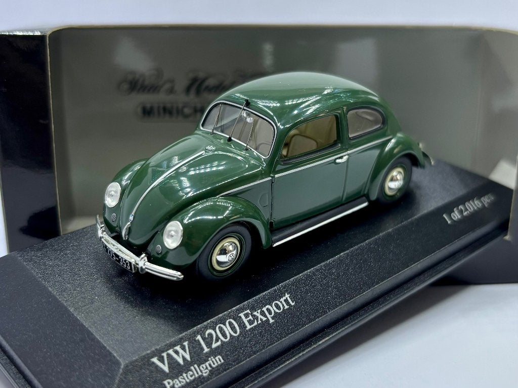 1:43 Volkswagen kever 1200 export 1951, Ophalen of Verzenden, Zo goed als nieuw, Auto, MiniChamps