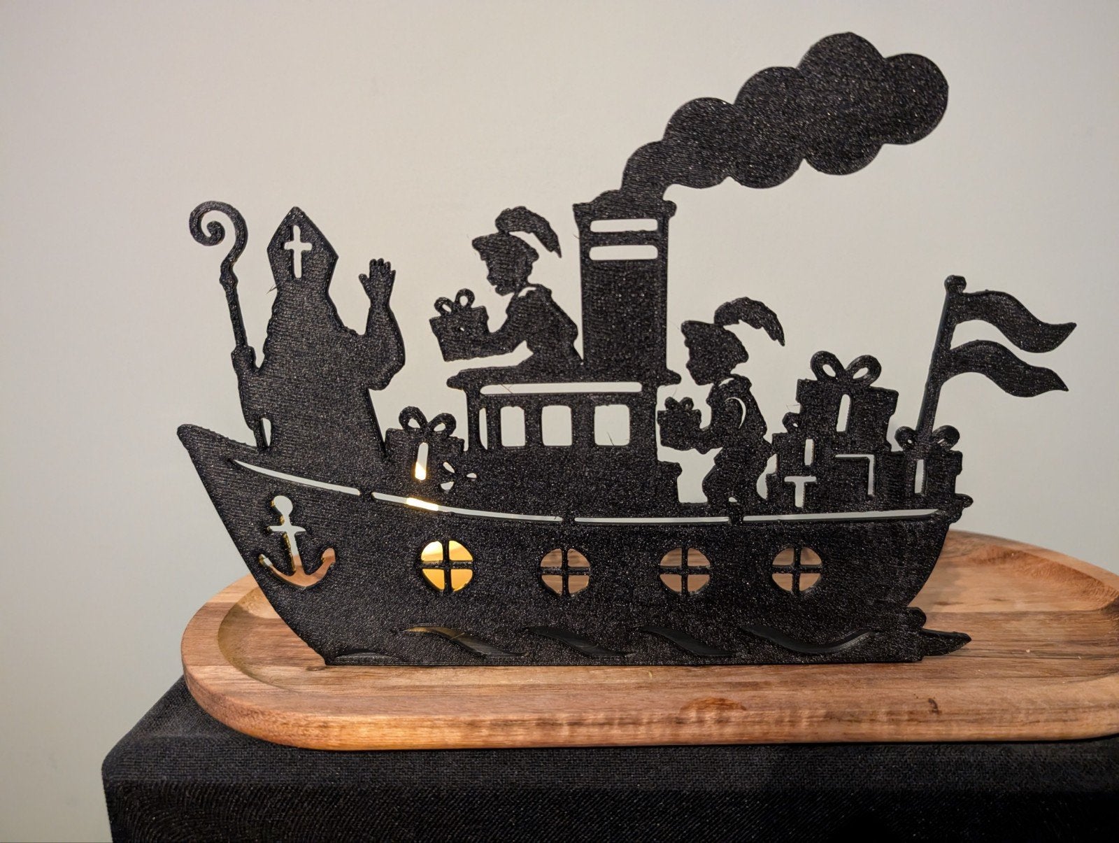 Sinterklaas decoratie stoomboot, Diversen, Ophalen of Verzenden, Nieuw