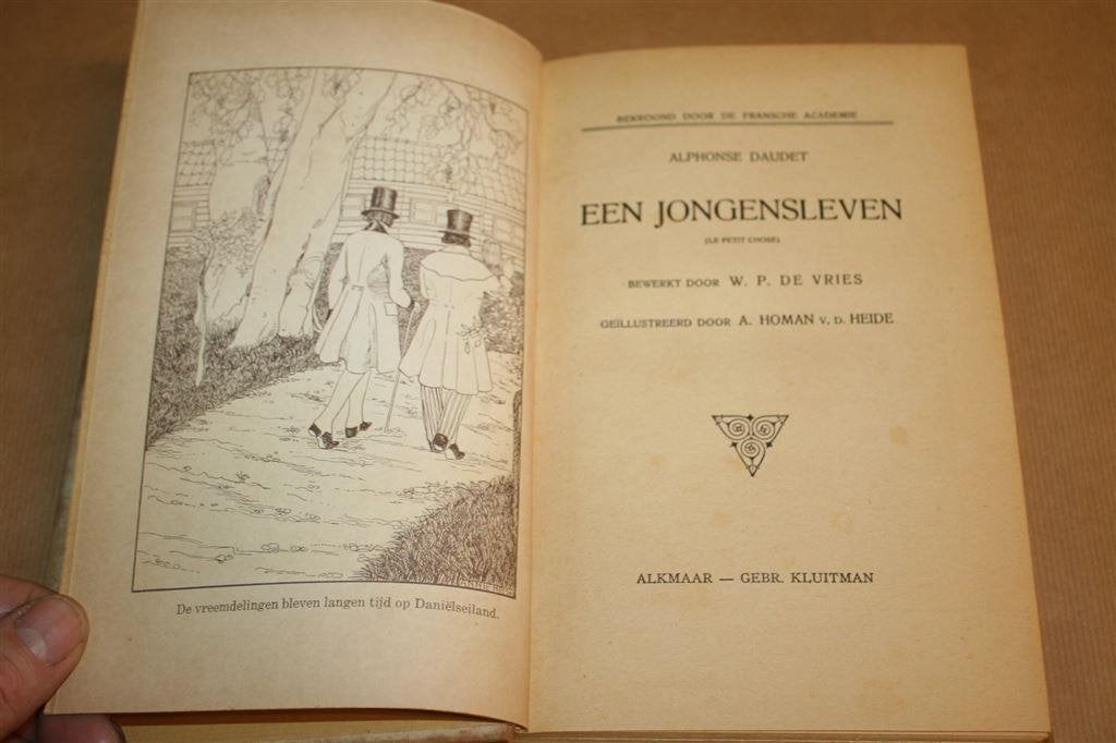 Een jongensleven. Alphonse Daudet. Uitg. Kluitman 1919., Boeken, Ophalen of Verzenden, Gelezen