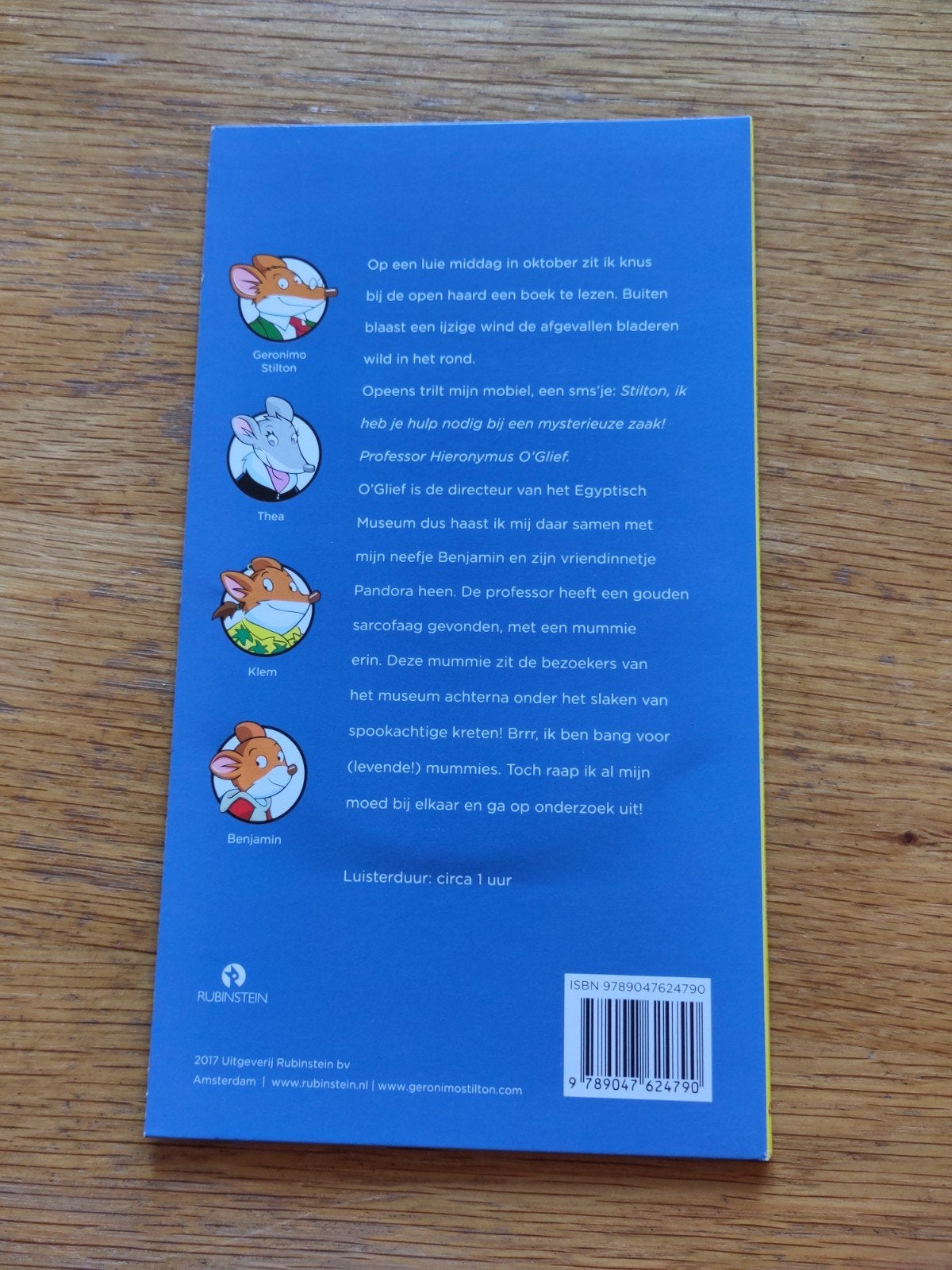 Geronimo Stilton - De Mysterieuze Mummie (Luisterboek CD), Boeken, Ophalen of Verzenden, Geronimo Stilton, Cd, Kind