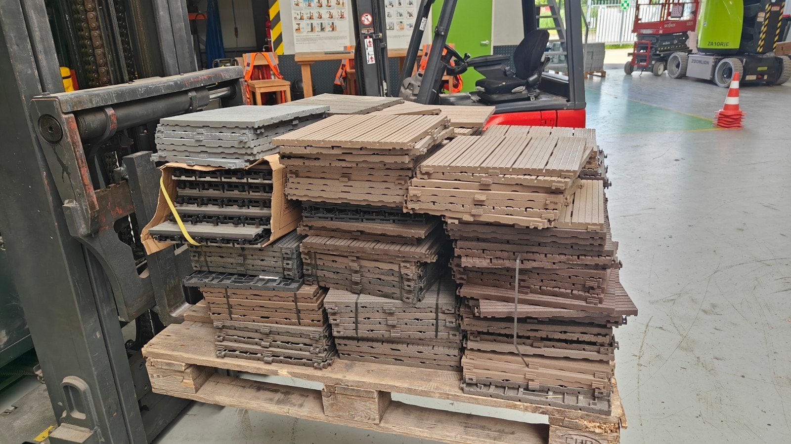 Restpartij Vlondertegels - Kliktegels met kleurverschil, Ophalen, Nieuw, X, Hout