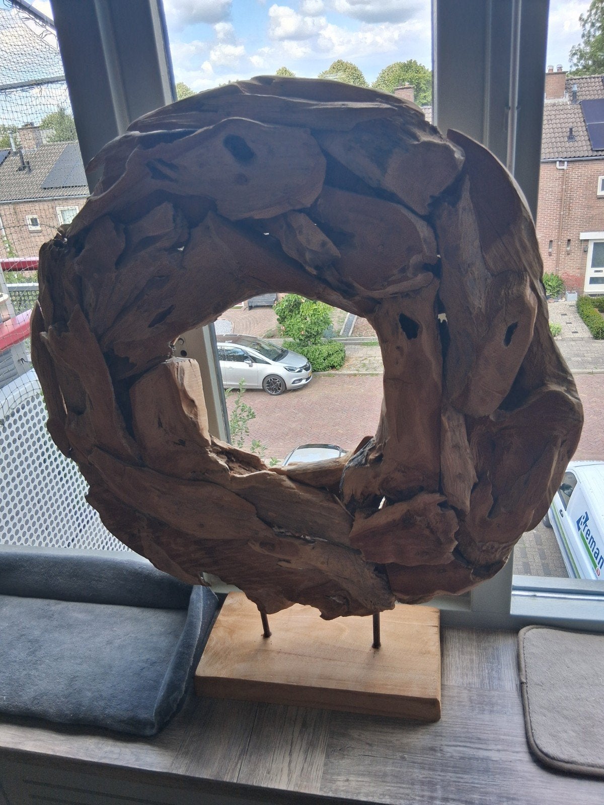 Houten ordenementen groot, Ophalen