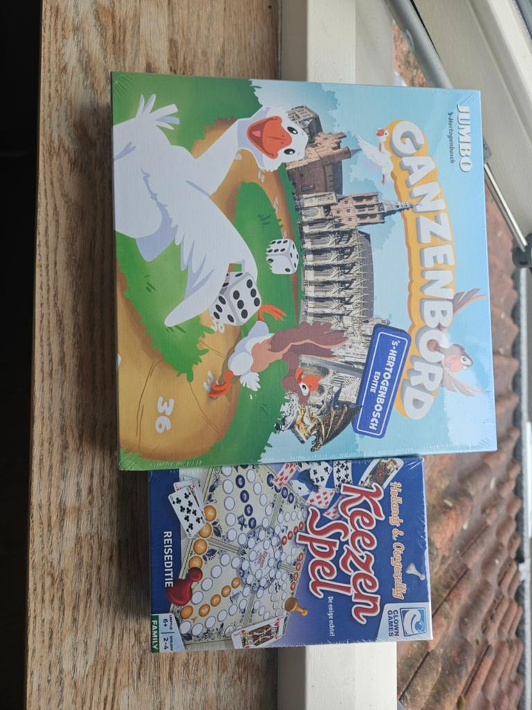 Ganzenbord & Keezen Spel - Reiseditie, Jumbo, Clown Games, Nieuw, Ophalen of Verzenden, Een of twee spelers