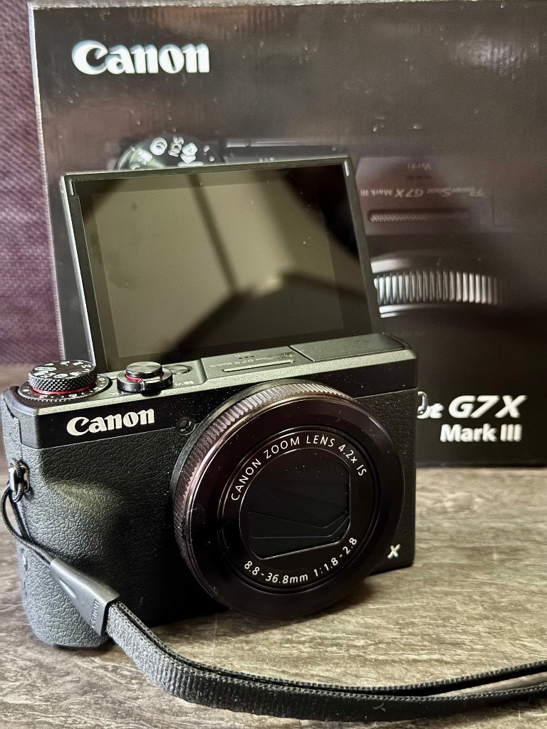 Canon Power Shot G7x III, Audio, Tv en Foto, Fotocamera's Digitaal, Canon, Draagriem, Ophalen of Verzenden, Zo goed als nieuw